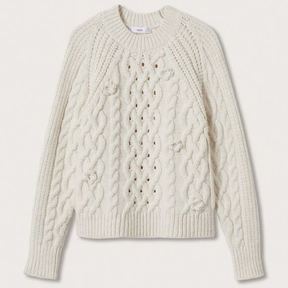 Mango Sweater Cable Knit New - Picture 8 of 9